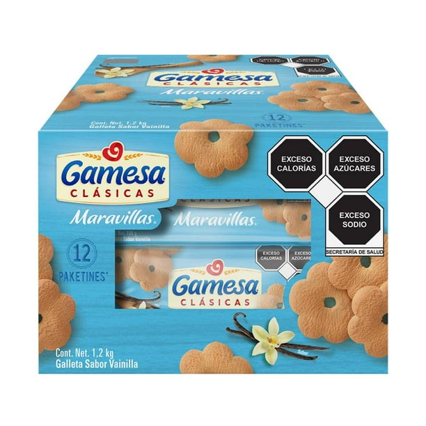 Galletas Maravillas 12 pzas de 100 g c/u