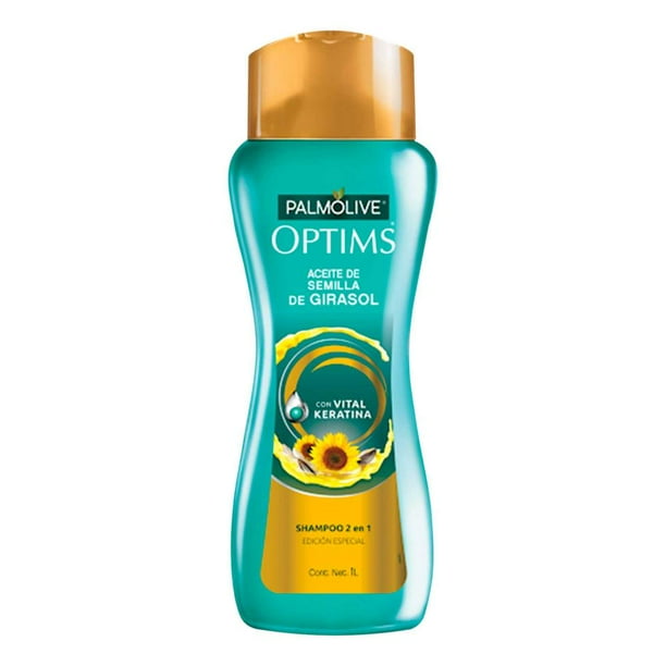 Shampoo Palmolive Optims Aceite de Semilla de Girasol 2 en 1 de 1 L