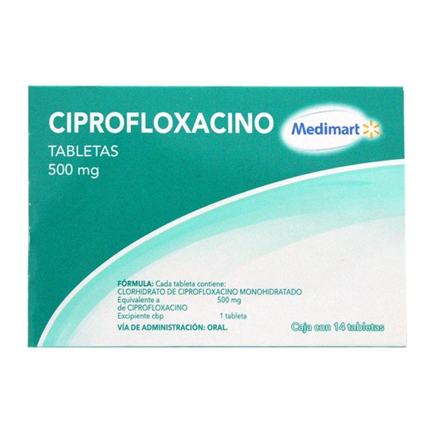 Ciprofloxacino Medimart 500 mg 14 Tabletas