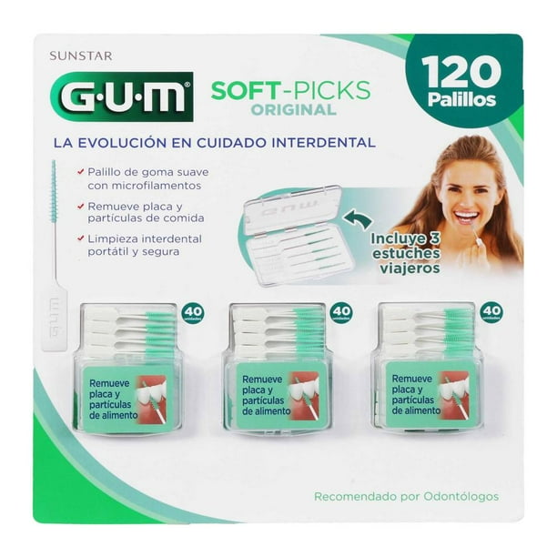 Palillos Dentales GUM Softpicks 120 pzas