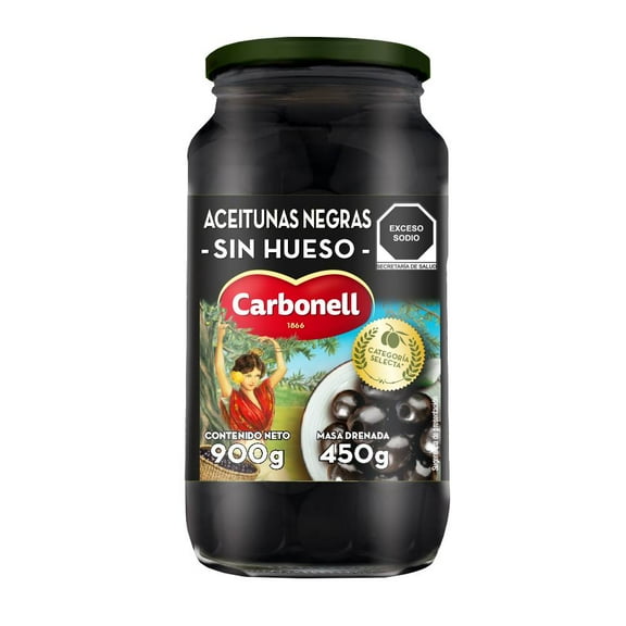 Aceituna Negra Deshuesada Carbonell 920 g