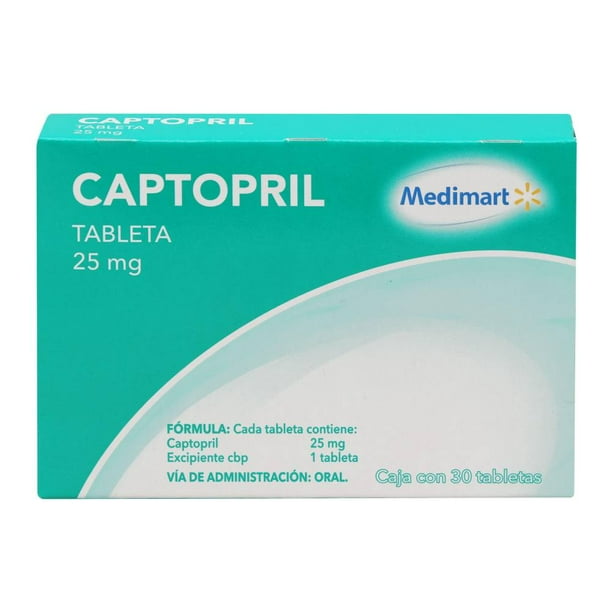 Captopril Medimart 25 mg 30 Tabletas