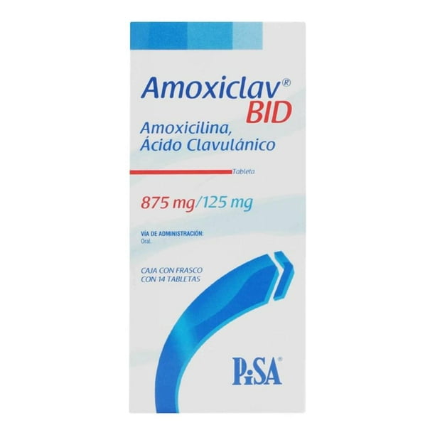 Amoxiclav 875 mg/125 mg 14 tabletas