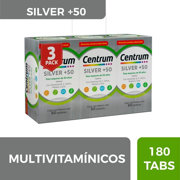 Multivitamínico Centrum Silver 180 tabletas