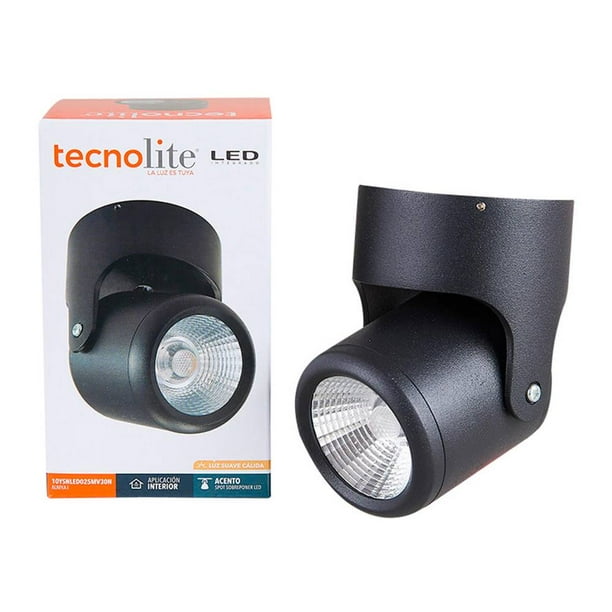 Lámpara Spot de Sobreponer Dirigible Tecnolite LED Integrado mod.10YSNLED025MV30N