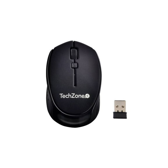 Mouse Inalámbrico TechZone Rubber Negro