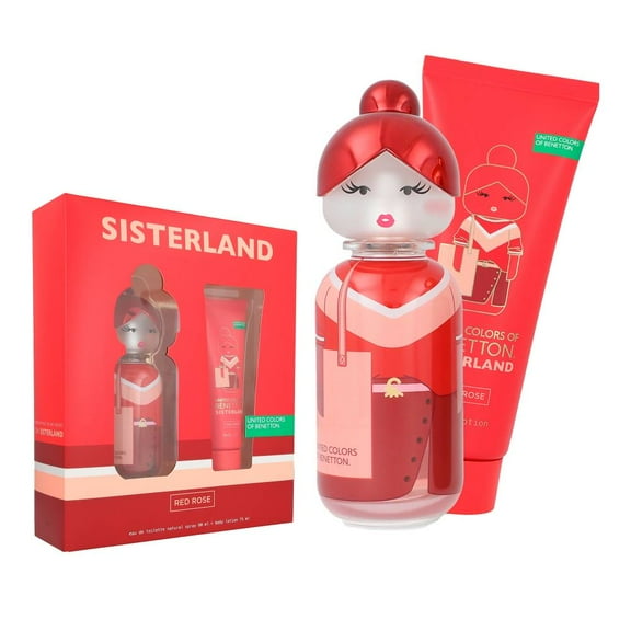 Set United Colors of Benetton Sisterland Red Rose para Dama 80 ml