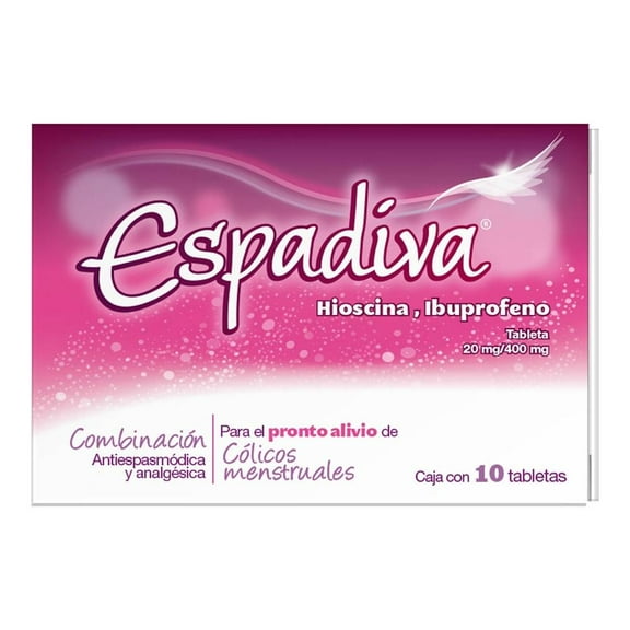 Espadiva 20 mg/400 mg 10 tabletas