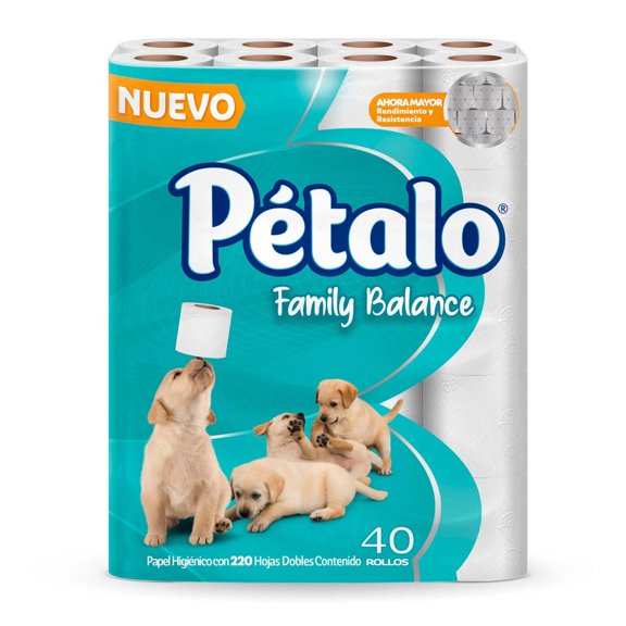 Papel Higiénico Petalo Family Balance 40 Rollos