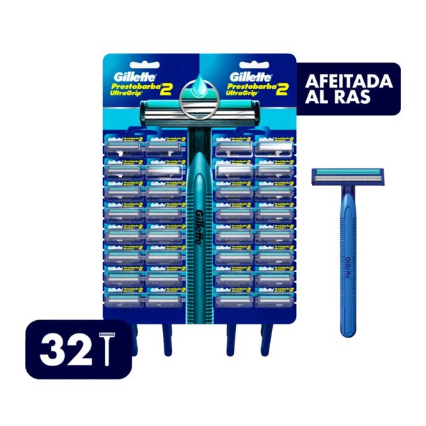 Rastrillo Para Afeitar Gillette Prestobarba ultragrip2 32 pzas