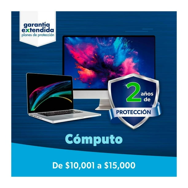 Garantía Extendida Cómputo Artículos de $10,001 a $15,000 pesos